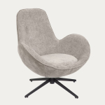 LUNAIRE p&ouml;&ouml;rlev sametist tugitool, beež, 86x76x87 cm