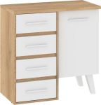 Nordis NOR-04 kummut 2D4S &ndash; Cremona tamm/valge, klassikaline stiil