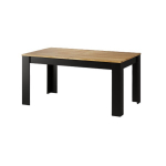 VERITA laiendatav s&ouml;&ouml;gilaud 160&ndash;240 cm &ndash; naturaalne &otilde;litatud tamm ja matt must