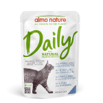 Almo Nature Daily, kassidele, t&uuml;kid kastmes tursa ja krevettidega, 30&times;70 g