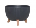 4Living Lillepott Roma Line 33 cm antratsiit &ndash; stiilne ja vastupidav taimepott siseruumidesse ja &otilde;ue