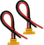 Yunique Green-Clean-Power, 2 tk XT60E-F paneelipistikud 20 cm 12AWG silikoonkaabliga, RC Lipo akudele, FPV droonidele ja mudelitele