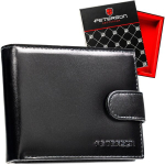 Meeste ehtsast nahast rahakott Peterson, must