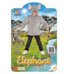 "Elevant pehmest pl&uuml;&uuml;&scaron;kangast" (kampsun kapuutsi ja maskiga)