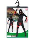 "NINJA" (kapuutsiga kombinesoon, n&auml;omask, v&ouml;&ouml;, k&auml;e- ja jalasidemed)