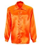 Satiinist "ORANŽ 70NDATE DISKO T-S&Auml;RK"