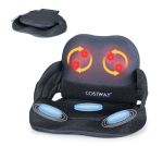 Costway seljamassaažipadi soojendusfunktsiooniga, kokkupandav Shiatsu massaažipadi, ergonoomiline tugipadi