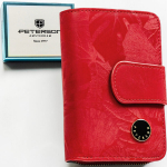 Naiste ehtsast nahast rahakott Peterson, punane