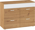 Kummut Meblocross Magic, pruun/valge