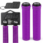 Jalgratta juhtraua k&auml;epidemed Odi Soft Longneck Grip kummist lilla