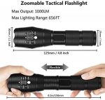Taskulamp-suure v&otilde;imsusega LED-taskulampide komplekt | Taktikaline tuli | USB laadija | Kaasas 18650 patareid