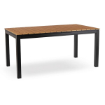 Pikendatav aialaud Mebel Elite ARGOS Must tamm 160-260