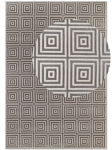 Elle Decoration kaasaegne vaip Perles Roma hall ja valge 120x170 cm