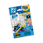 Kleepsude tegevuskomplekt BATMAN DC85754 2 tegelaskaarti + v&auml;rvimislehed + kleepsud
