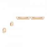 Kasside seinariiulite komplekt, 42x33x6 cm, naturaalne, tamm