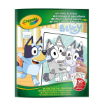 V&auml;rvimis- ja kleepsuraamat CRAYOLA BLUEY V&auml;rvimis- ja kleepsutegevuste komplekt 32 lehek&uuml;lge 50+ kleepsu