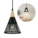 Ripplamp E27, Led, puit ja metall, Loft stiilis