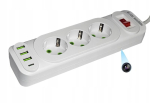 Peidetud kaamera pikendusjuhtmes, millel on 3 pistikupesa ja 3 Usb, Full Hd, Wifi