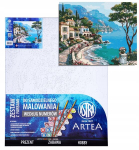 Maalimine numbrite j&auml;rgi: Itaalia puhkusepilt 40x50 cm