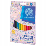Jumbo Astrakids Unicorn v&auml;rvilised pliiatsid - 12 v&auml;rvi