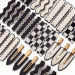 Juukseklamber, Black Wave Bend (5pcs)