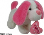 Pehme pl&uuml;&uuml;sist kutsikas 23cm s&uuml;damega, kinkekarbis
