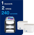 Tork Xpressnap Fit N14 komplekt: jaotur ja 2 pakki salvr&auml;tikuid