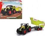 Traktor haagisega Claas 64cm ja dinosauruste kujudega