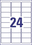 Avery Zweckformi kleepuvad etiketid 63,5x33,9 mm, eemaldatavad, veekindlad