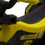 Laste kiikauto k&auml;epidemega Baby Mix Mega Prime Eva kollane