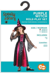 Laste kost&uuml;&uuml;m Purple Witch 110/120 cm
