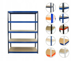 Metallist riiul Helios Hbn 196x180x60, 5 riiulit 175kg