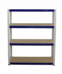 Metallist riiul Helios Hwn 180x100x40 cm, 4 riiulit, 350 kg/riiul