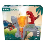 Brio Vulkaan in Eruptie Dinosaurus - Accessoire voor Houten Treinbaan - Actie Speelgoed zonder Batterij/met Magneet - vanaf 3 Jaar -