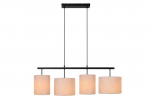 Ripplamp Lucide Maya 4x40w E27 kreem/must