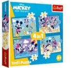 Pusle 4 &uuml;hes "mickey Mouse l&otilde;busad s&uuml;ndmused" Trefl