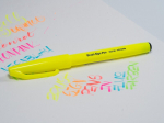 Pentel Brush Sign Pen Ses15c fluo kollane kalligraafia marker