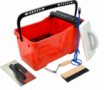 Keraamiliste plaatide komplekt - AWTOOLS - AW30345 - Punane v&auml;rv - Siseruumides kasutamiseks - Plaatide t&uuml;&uuml;p
