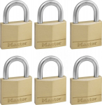 Komplektis 6 &uuml;he v&otilde;tmega lukku Masterlock 140eursix, 40mm
