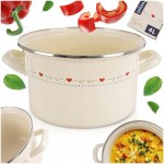 Emailpott Orion Tonca 4l, 22 cm, kreemjas, induktsiooniks