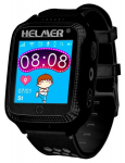 HELMER dětsk&eacute; hodinky LK 707 s GPS lok&aacute;torem/ dotykov&yacute; display/ IP54/ micro SIM/ &uuml;hilduv Android ja iOS/ tsern&eacute; MGLOKHEL1050CZ