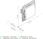 Kos Vena Switch 16ax 250v kreem, Potinkinis