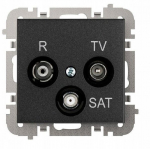 Santra R-tv-sat tagumine pesa, must, Ip20