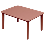 Plastikust aialaud Ferne Rimo &uuml;mmargune punane, praktilise disainiga