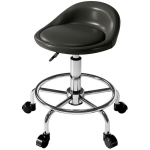 Reguleeritava k&otilde;rgusega kontoritool, seljatoega, 59-75 cm, must