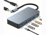 USB C dokk, 7 &uuml;hes, 100 W PD, USB 3.0