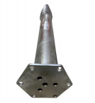 Kruvivundament M 68x160x1000 mm M12 k&otilde;vasula plaadiga