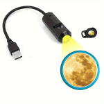 Uuendatud Kuu Projektor &Ouml;&ouml;lamp USB Laadimine 360&deg; P&ouml;&ouml;ratav., Mėnulis