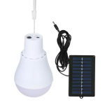 Kaasaskantav p&auml;ikeseenergial t&ouml;&ouml;tav LED-lamp 12 LED-i, &otilde;ue, 1 tk.