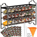 Maitseaineriiul koos mahutitega 24 tk. + 90 kleebist 120 ml 41x11x275 cm Orion
